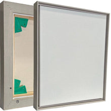  Float Frame Botanica White Wash with Custom Canvas